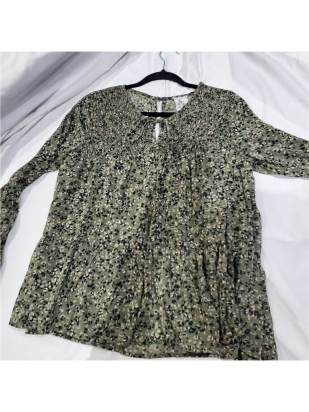 Medium Sadie and Sage Boho Floral Longsleeve Blouse